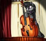 black_hair bowed_string_instrument cello curtains cutie_mark female feral fur grey_body grey_fur hair inside musical_instrument outside purple_eyes solo stage string_instrument nemo2d friendship_is_magic hasbro my_little_pony octavia_(mlp) earth_pony equid equine horse mammal pony 2014 absurd_res digital_media_(artwork) digital_painting_(artwork) hi_res painting_(artwork)