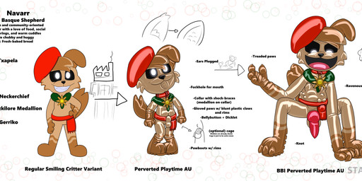 beret boots clothing collar drone dronesuit fleshlight_gag footwear gag glistening glistening_latex gloves hand_on_hip handwear hat headgear headwear implied_permanent kerchief latex latex_boots latex_clothing latex_footwear latex_gloves latex_handwear neckerchief neckwear shock_collar shoes slave smile smiling_at_viewer vore young star_art_hd mob_entertainment perverted_playtime_au poppy_playtime smiling_critters navarr_(character) canid canine canis domestic_dog mammal absurd_res hi_res adult_(lore)