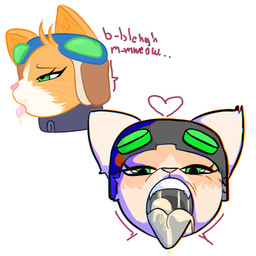 angry big_penis bodily_fluids close-up collar cum cum_in_mouth cum_inside dizzy duo female feral fur genital_fluids genitals green_eyes male male/female orange_body orange_fur penis service_height shock_collar size_difference deardeus blizzard_entertainment overwatch fika_(overwatch) domestic_cat felid feline felis mammal 1:1 absurd_res comic hi_res