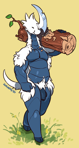 anthro casual_nudity flaccid foreskin genitals holding_object humanoid_genitalia humanoid_penis log male muscular muscular_anthro muscular_male nude penis solo wood zummeng rimworld mammal thrumbo 2020 digital_media_(artwork) hi_res