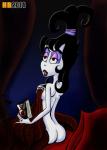 bed big_eyes book covering covering_self female furniture holding_book holding_object inside not_furry nude on_bed solo toony hentai_boy_(artist) beetlejuice lydia_deetz human humanoid mammal 2014