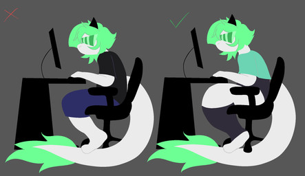 anthro clothing eyewear femboy gaming_chair glasses leotard male solo wearing_glasses wide_hips hornydragon2003 correct_gaming_posture mythology dragon mythological_creature mythological_scalie scalie hi_res nonbinary_(lore)