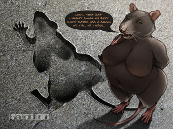 anthro belly big_belly big_breasts big_butt big_tooth breasts brown_body brown_fur butt chicago chicago_rat_hole concrete concrete_floor ear_piercing embarrassed feet female female_anthro finger_to_mouth fur hand_behind_back hole_(pit) huge_breasts long_tail looking_away mature_anthro mature_female outside overweight overweight_anthro overweight_female piercing pink_ears pink_feet pink_hands pink_nose pink_tail silhouette solo speech_bubble tail text thick_thighs whiskers wide_hipped_anthro wide_hipped_female wide_hips yellow_eyes band1tnsfw brown_rat mammal murid murine rat rodent 4:3 digital_drawing_(artwork) digital_media_(artwork) english_text hi_res meme