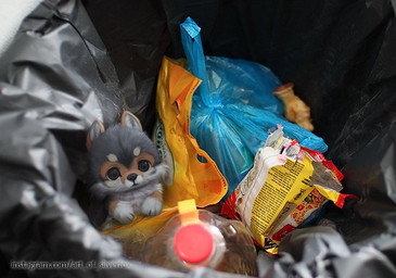 ambiguous_gender blurred_background brown_body brown_fur cheek_tuft chibi countershading daww detailed_fur facial_tuft feral fur gloves_(marking) grey_body grey_fur inner_ear_fluff looking_at_viewer markings realistic_lighting realistic_shading solo trash trash_can tuft white_body white_fur silverfox5213 third-party_edit lil_nug canid canine canis mammal wolf 2021 detailed digital_media_(artwork) digital_painting_(artwork) painting_(artwork) photo_manipulation