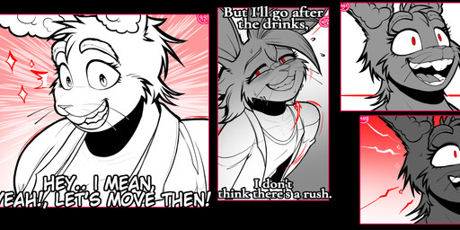 anthro awkward_smile band-aid band-aid_on_face band-aid_on_nose bandage bandage_on_face bandage_on_nose big_breasts bodily_fluids breasts buckteeth cheek_piercing clothing dialogue duo emotionless female inner_ear_fluff jacket long_ears looking_at_another motion_lines muscular muscular_female nervous nervous_sweat piercing red_eyes simple_background slightly_chubby slightly_chubby_female slim_female sweat teeth text topwear tuft softbunnyhouse cleonoris_saris fatima_coco humanoid lagomorph leporid mammal rabbit black_and_white comic digital_drawing_(artwork) digital_media_(artwork) monochrome