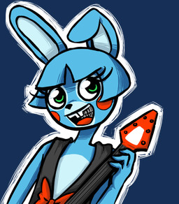 anthro big_ears buckteeth clothed clothing electric_guitar femboy green_eyes guitar happy looking_at_viewer machine male musical_instrument open_mouth open_smile playing_guitar playing_music plucked_string_instrument simple_background smile solo string_instrument teeth transparent_background inkyfrog five_nights_at_freddy's five_nights_at_freddy's_2 many_nights_of_pizza scottgames toy_bonnie_(fnaf) animatronic lagomorph leporid mammal rabbit robot 2015 alpha_channel half-length_portrait portrait