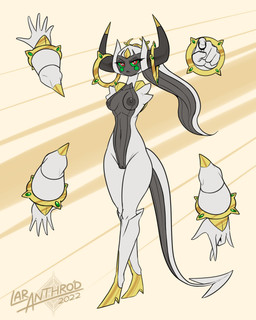 2_horns 5_fingers areola breasts cheek_spots eyebrows eyelashes female fingers floating_arms floating_hands fusion genitals green_sclera horn lips looking_at_viewer nipples number pokemon_fusion pupils red_eyes ring solo standing tail text vulva white_pupils latiar nintendo pokemon arceus deity generation_4_pokemon generation_6_pokemon hoopa hoopa_(confined) humanoid hybrid legendary_pokemon pokemon_(species) 2022 4:5 artist_name digital_media_(artwork) english_text hi_res
