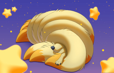 4_toes ambiguous_gender dipstick_tail feet feral fur markings paws solo star tail tail_coil tail_markings tail_over_face tan_body tan_fur toes riches nintendo pokemon canid generation_1_pokemon mammal ninetales pokemon_(species) 2025 digital_media_(artwork) hi_res watermark