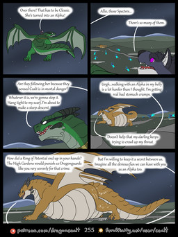 anthro belly belly_on_ground big_belly black_claws black_horn bloated blue_glow brown_body bubble_emanata claws dialogue dragging emanata eyewear facial_horn female female_pred feral feral_pred five_frame_image flying furaffinity_logo furgonomic_eyewear furgonomics goggles green_body group horn membrane_(anatomy) membranous_wings midair multi_horn night nose_horn page_number patreon_logo purple_eyes rumbling_stomach scales scarf size_difference sky snow snowing speech_bubble spread_wings standing_on_another talking_feral talking_to_prey text trail unseen_prey ventral_scales vore walking wings rimentus european_mythology furaffinity mythology patreon allie_(rimentus) clessie_dreadwinter scylla_(rimentus) canid canine canis dragon ghost mammal mythological_creature mythological_scalie scalie spirit western_dragon wolf comic english_text hi_res url