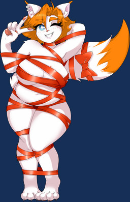 4_toes accessory anthro bdsm big_breasts blue_eyes bondage bound bow_(feature) bow_accessory bow_ribbon breasts curvy_figure ear_piercing ear_ring feet female fluffy fluffy_tail freckles fur furgonomics hair markings mole_(marking) orange_hair overweight overweight_anthro overweight_female piercing ribbon_bondage ribbons ring_piercing slightly_chubby solo tail tail_accessory tail_bow tail_ribbon thick_thighs toes white_body white_fur anonymous_artist verna_(milkscrew) domestic_cat felid feline felis mammal alpha_channel hi_res