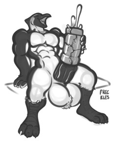 anthro ball_tuft balls beak biceps big_balls big_penis bodily_fluids broken_sex_toy cum cum_in_sex_toy cum_inside cumshot ejaculation erection feathers genital_fluids genitals hair huge_balls huge_penis humanoid_genitalia humanoid_penis male masturbation muscular muscular_anthro muscular_male nude open_mouth orgasm pecs penetrable_sex_toy penis sex_toy simple_background smile solo tuft vein veiny_penis freckles_(artist) ben_the_penguin avian bird king_penguin penguin 2026 digital_media_(artwork) hi_res monochrome