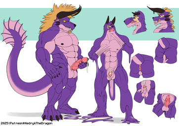 anthro big_muscles bodily_fluids cum duo ejaculation forced forced_transformation genital_fluids genitals goo_transformation horn male male/male muscular muscular_male penis species_transformation transformation twinning unusual_bodily_fluids unusual_cum unusual_genital_fluids xedrykthedragon final_fantasy square_enix behemoth_(final_fantasy) human mammal absurd_res hi_res