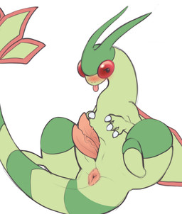 2_penises 3_fingers animal_genitalia anus blush blush_lines bodily_fluids erection featureless_feet feet feral fingers genital_slit genitals green_body long_neck looking_forward male membrane_(anatomy) membranous_wings multi_genitalia multi_penis multicolored_body nude penis pink_penis raised_tail simple_background solo tail tail_anus tailbutt tapering_penis thick_thighs three-quarter_view tongue tongue_out two_tone_body white_background wide_crotch wide_hips wings true_fossil_soul mythology nintendo pokemon dragon flygon generation_3_pokemon mythological_creature mythological_scalie pokemon_(species) scalie absurd_res hi_res