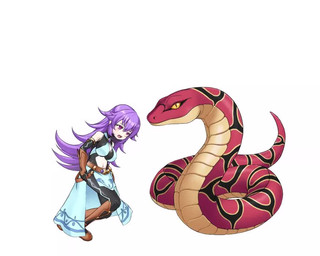 belly big_breasts black_clothing blue_clothing boots breasts clothing duo female female_prey feral feral_pred footwear fully_inside gloves hair handwear head_first oral_vore partially_inside purple_eyes purple_hair red_body red_scales scales serpentine shoes vore yellow_eyes ginagi human mammal reptile scalie snake 2d_animation 5:4 animated digital_media_(artwork) motion_tweening no_sound short_playtime video