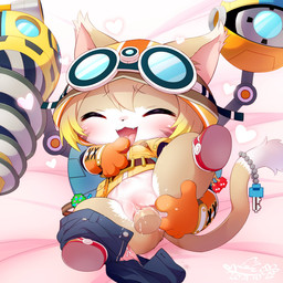 abdominal_bulge anal anal_fingering anthro anus bed belt blush bodily_fluids bottomless bottomwear bottomwear_down clitoris clothed clothing cum cum_in_vagina cum_inside disembodied_penis duo erection eyes_closed eyewear eyewear_on_head female fingering footwear furniture genital_fluids genitals gloves goggles goggles_on_head handwear heart_symbol humanoid_genitalia humanoid_vulva jacket loli looking_pleasured lying male on_back pants pants_down partially_clothed penetration penis presenting presenting_vulva saliva semi-anthro sex shoes spread_vulva spreading tongue tongue_out topwear underwear underwear_down vaginal vaginal_fluids vaginal_penetration vulva young young_anthro cotora cat_busters pacman_(cat_busters) domestic_cat felid feline felis mammal 1:1 2021 hi_res