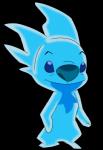 ambiguous_gender blue_body blue_eyes blue_nose icy_body looking_at_viewer simple_background smile solo standing transparent_background boxxmore disney lilo_and_stitch slushy_(lilo_and_stitch) alien experiment_(lilo_and_stitch) alpha_channel black_and_blue digital_media_(artwork) monochrome