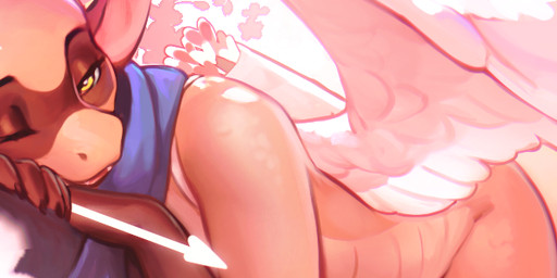 anthro biped claws feathered_wings feathers female finger_claws fingers front_view holidays horn looking_at_viewer lying mascot nude nude_anthro nude_female on_front one_eye_closed solo tail wings hackainax furaffinity mythology valentine's_day rednef dragon mythological_creature mythological_scalie scalie 2026 colored digital_drawing_(artwork) digital_media_(artwork) hi_res long_image wide_image