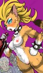 anthro breasts ear_piercing ear_ring female genitals group looking_at_viewer male nipples nude open_mouth piercing pussy ring_piercing simple_background solo_focus tongue kenon kewon supermansion cooch_(supermansion) titanium-rex felid human mammal 2020 3:5