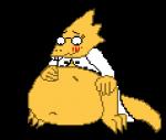 3_toes anthro belly big_belly blinking blush claws clothing coat eyewear feet female glasses happy lab_coat navel simple_background smile solo struggling teeth toes topwear transparent_background vore hausedge undertale undertale_(series) alphys reptile scalie 2016 alpha_channel animated digital_media_(artwork) loop pixel_(artwork) pixel_animation short_playtime