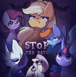 eyes_closed female feral flying frown group horn scowl silhouette wings miryelis friendship_is_magic hasbro my_little_pony mythology applejack_(mlp) fluttershy_(mlp) pinkie_pie_(mlp) rainbow_dash_(mlp) rarity_(mlp) twilight_sparkle_(mlp) bat earth_pony equid equine horse mammal megabat mythological_creature mythological_equine pegasus pony unicorn winged_unicorn hi_res