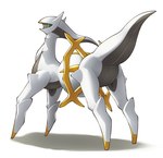 butt feral long_legs looking_back quadruped raised_tail rear_view red_eyes shadow simple_background solo standing tail white_body on_ice_(artist) nintendo pokemon arceus generation_4_pokemon legendary_pokemon pokemon_(species) 2019 digital_drawing_(artwork) digital_media_(artwork) hi_res