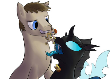 ambiguous_gender ambiguous_pred blue_eyes blue_tongue bodily_fluids duo_focus feeder feral feral_pred feral_prey group imminent_vore larger_pred male male_prey mouth_shot open_mouth saliva size_difference tongue trio doesnotexist friendship_is_magic hasbro my_little_pony drone_(mlp) arthropod changeling_(mlp) earth_pony equid equine horse mammal pony digital_media_(artwork) hi_res
