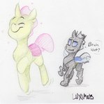 black_body blue_eyes duo exoskeleton feral furgonomics furry-specific_piercing hole_(anatomy) hooves insect_wings male piercing quadruped wings luximus friendship_is_magic hasbro my_little_pony evening_breeze arthropod changeling reformed_changeling 2018 colored_pencil_(artwork) hi_res signature traditional_media_(artwork)