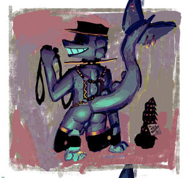 balls butt clothing collar digit_ring dildo feet footwear genitals harness jewelry leash leather leather_clothing male paws ring sex_toy socks solo spikes tail toe_ring toes tealfolf aquatic fish shark hi_res