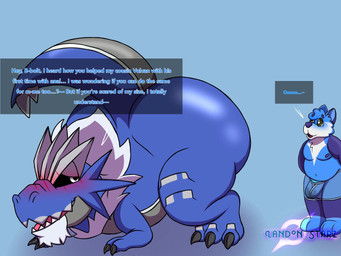 anthro big_butt blue_blush blush butt duo erection feral huge_butt male male/male presenting presenting_hindquarters requesting sex_request shy star_eyes star_pupils text thick_thighs undie landon_starz nintendo pokemon boltund canid canine dinosaur fossil_pokemon generation_3_pokemon generation_6_pokemon generation_8_pokemon hybrid_pokemon mammal pokemon_(species) prehistoric_species reptile salamence scalie shiny_pokemon tyrantrum 4:3 english_text hi_res