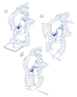 anthro antlers big_breasts breasts drawing drawing_tablet eyelashes fangs female freckles hair horn long_hair mismatched_sexual_dimorphism open_mouth open_smile sad simple_background smile solo teeth wolfplush riley_(wolfplush) deer mammal 2025 comic hi_res trans_(lore) trans_woman_(lore)