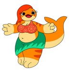 anthro belly big_belly big_breasts breasts eyelashes female looking_at_viewer non-mammal_breasts slightly_chubby slightly_chubby_anthro slightly_chubby_female smile smiling_at_viewer striped_body stripes thick_thighs wide_hips vrrychrry17 natsumi_(vrrychrry17) cetacean mammal marine whale