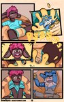 ageplay bodily_fluids clothed clothing diaper genital_fluids infantilism inside_diaper littlepawz_(diaper) male micro peeing roleplay size_difference unclean_diaper urine used_diaper watersports wearing_diaper wet_diaper wetting wetting_diaper bewskyss abuniverse littlepawz canid canine canis domestic_dog husky lagomorph leporid mammal nordic_sled_dog rabbit spitz absurd_res comic hi_res