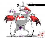 bodily_fluids breasts duo egg female fur genitals lactating nipples oviposition poisoned pussy solo suckling toxic_orb unusual_bodily_fluids unusual_lactation white_body white_fur gittigiti nintendo pokemon generation_3_pokemon pokemon_(species) zangoose