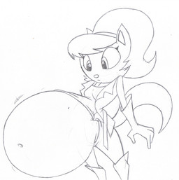 anthro belly big_belly boots bottomwear clothing female footwear gloves hair handwear huge_belly jacket navel pants pregnant pregnant_anthro pregnant_female shirt shoes solo topwear virus-20 nickelodeon t.u.f.f._puppy kitty_katswell domestic_cat felid feline felis mammal 2016 hi_res sketch traditional_media_(artwork)