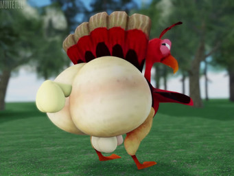 anal anal_penetration avian_feet backsack balls beak big_butt black_body black_eyes black_feathers bouncing_butt butt butt_jiggle digitigrade disembodied_penis erection feathers feral feral_penetrated genitals green_balls green_penis grey_body grey_feathers half-closed_eyes huge_butt jiggling looking_back male male/male male_penetrated male_penetrating male_penetrating_male narrowed_eyes nude orange_beak outside penetration penis pink_body red_beak red_body red_feathers sex white_balls white_body white_feathers muitetium twerkey avian bird galliform phasianid turkey 2025 3d_(artwork) 3d_animation 4:3 animated digital_media_(artwork) high_framerate no_sound short_playtime video