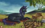 16:10 board_game chess equid equine fan_character female hair hasbro hi_res horn horse kirillk long_hair looking_at_viewer mammal my_little_pony mythological_creature mythological_equine mythology nyx_(mlp) past_sins_(fanfic) pony purple_hair seductive solo wallpaper widescreen winged_unicorn wings