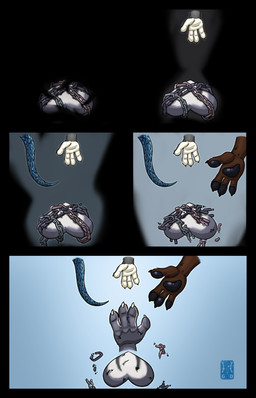 anthro black_background bound chain chained claws extended_hand group heart_symbol light male pawpads paws reaching_towards_another scales shadow simple_background symbolism unchained garo_(artist) disney zootopia gary_de'snake judy_hopps nick_wilde pawbert_lynxley canada_lynx canid canine european_rabbit felid feline fox lagomorph leporid lynx mammal oryctolagus pit_viper rabbit red_fox reptile scalie snake true_fox viper 2025 9:14 absurd_res colored comic digital_media_(artwork) hi_res lighting line_art shaded signature