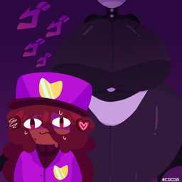 :3 accessory big_breasts biped bodily_fluids breasts brown_hair clothed clothing duo featureless_breasts female front_view hair hair_accessory hat headgear headwear huge_breasts huge_hips huge_thighs machine not_furry nude simple_background size_difference standing sweat text thick_thighs topwear wide_hips cocoaberry lovedoll_toy_factory nightguard_(gremlingrounded) security_(gremlingrounded) human humanoid mammal robot 2026 absurd_res artist_name digital_drawing_(artwork) digital_media_(artwork) hi_res