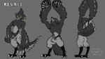 anthro balls butt claws erection genitals green_eyes humanoid_genitalia humanoid_penis male penis scuted_legs scutes solo toe_claws bodifoxy udhasi97 breath_of_the_wild inktober nintendo the_legend_of_zelda revali avian rito 16:9 4k absurd_res digital_media_(artwork) hi_res model_sheet spot_color widescreen