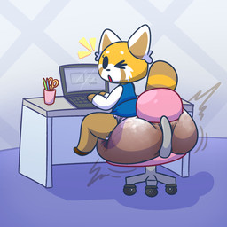 anthro big_diaper bottomwear business clothed clothing diaper diaper_under_clothing diaper_under_skirt feces female huge_diaper office office_clothing one_eye_closed pooping skirt soiled_diaper soiling soiling_diaper solo surprised unclean_diaper used_diaper using_diaper wearing_diaper working dummydoodles aggretsuko sanrio retsuko ailurid mammal red_panda 1:1 2021 hi_res