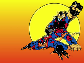 anthro armor claws clothing duo gloves grin handwear hat headgear headwear helmet looking_at_viewer male mask pilot smile sun teeth unknown_artist hanna-barbera swat_kats chance_furlong jake_clawson domestic_cat felid feline felis mammal 4:3