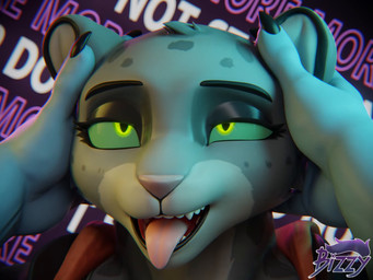 ahegao anthro bdsm blissful claws ear_scratch female fur green_eyes grey_body grey_fur looking_pleasured male male/female petplay petting roleplay teeth_showing text tongue tongue_out bizzy8008 valorlynz_(modeler) dreamworks the_bad_guys kitty_kat_(the_bad_guys) max_(houssem) canid felid mammal 4:3 animated hi_res loop no_sound short_playtime video