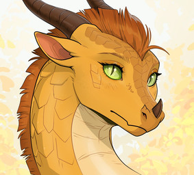 female green_eyes horn solo apollyondragon mythology wings_of_fire sunny_(wof) dragon hybrid mythological_creature mythological_scalie nightwing_(wof) sandwing_(wof) scalie 2026 digital_media_(artwork) portrait