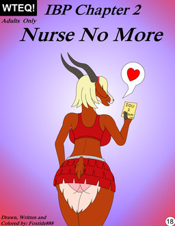 anthro big_breasts biped blonde_hair bottomwear bra breasts butt camel_toe clothed clothed_anthro clothed_female clothing female fingers gradient_background hair heart_symbol holding_object horn humanoid_hands medium_hair miniskirt panties pink_clothing pink_panties pink_underwear rear_view red_bottomwear red_bra red_clothing red_skirt red_underwear simple_background skirt solo sports_bra standing text underwear foxtide888 cartoon_network my_gym_partner's_a_monkey nancy_gazelle nurse_gazelle antelope bovid gazelle mammal comic cover cover_art cover_page english_text portrait three-quarter_portrait