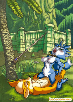 accessory anthro anthro_on_anthro blue_body blue_fur blue_hair breasts canon_couple circlet cowgirl_position duo feet female female_on_top female_penetrated from_front_position fur furgonomics genitals hair intraspecies jewelry krystal's_staff lying male male/female male_on_bottom male_penetrating male_penetrating_female melee_weapon necklace nipples nude on_back on_bottom on_top outside outside_sex paws penetration penile penile_penetration penis_in_vagina polearm sex short_hair staff straddling tail tail_accessory tailband tongue vaginal vaginal_penetration vulva weapon white_body white_fur unknown_artist nintendo star_fox fox_mccloud krystal_(star_fox) canid canine fox mammal