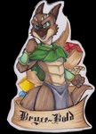 anthro badge biped bottomwear bracelet brown_body claws clothing countershading green_eyes horn jewelry loincloth male map pupils slit_pupils solo tan_body theredghost bryce_daeless kobold absurd_res alpha_channel hi_res traditional_media_(artwork)