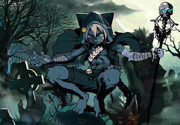 anthro arm_wraps bandage barefoot blood blue_glow bodily_fluids bone bottomwear cape cemetery clothed clothing cloud crouching dead_tree detailed_background disembodied_hand feet fence fog front_view full_moon glowing glowing_eyes gore grave group hair heterochromia holding_object holding_staff hoodie looking_at_viewer magic magic_user male moon muscular muscular_male necromancer necromancy night outside outstretched_arms particles plant pupils shorts skull slit_pupils solo_focus staff surgical_suture tombstone topwear tree tree_hollow whiskers white_hair wind wraps kiske_7key domestic_cat felid feline felis mammal undead zombie 2013