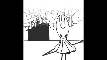 anthro duo female male stage fuguzivs hollow_knight:_silksong hollow_knight_(franchise) team_cherry hornet_(hollow_knight) trobbio_(hollow_knight:_silksong) arthropod 16:9 animated hi_res short_playtime sound video widescreen