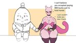 16:9 4_fingers anthro blush breasts choker clothing duo english_text female fingers generation_1_pokemon gloves hand_holding handwear hi_res humpty_dumpty jewelry legendary_pokemon legwear mammal mewtwo necklace nintendo pokemon pokemon_(species) stockings text venjiiart wide_hips widescreen