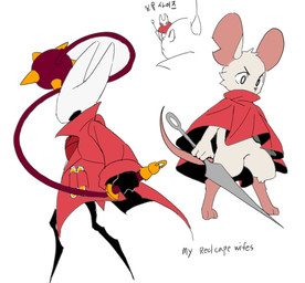 alternate_costume anthro big_ears cloak clothing clothing_swap duo female holding_melee_weapon holding_object holding_weapon holding_whip hornet's_needle longcoat melee_weapon notched_ear red_cloak red_clothing weapon whip gptroh20040 hollow_knight_(franchise) mina_the_hollower team_cherry yacht_club_games hornet_(hollow_knight) mina_(mina_the_hollower) arthropod mammal mouse murid murine rodent hi_res sketch